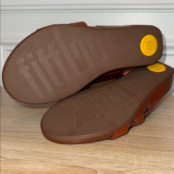 Fitflop Brown‎ Sandals with Contoured Footbed SZ 7 gladiator - Picture 11 of 11